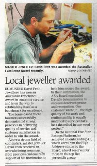 master jeweller Sunshine Coast - jewellery designer Tewantin